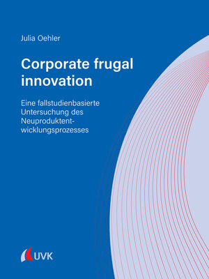 cover image of Corporate frugal innovation